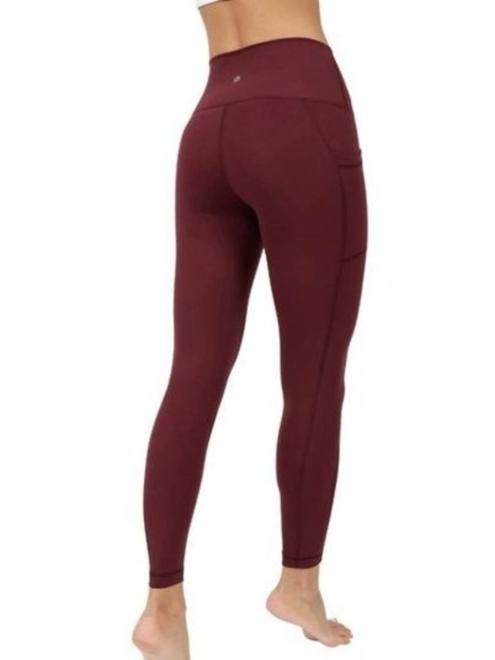 90 Degree by Reflex Java Brown Hi-Rise Side Pocket Leggings - Size S NWT